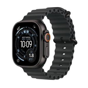 Apple Watch Ultra 3 | 49mm | Black Titanium | Black Ocean Band (Medium) | GPS + Cellular