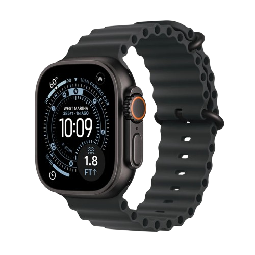 Apple Watch Ultra 3 | 49mm | Black Titanium | Black Ocean Band (Medium) | GPS + Cellular